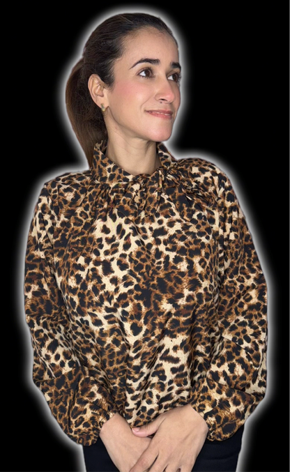 Blouse “Léa” avec Nœud