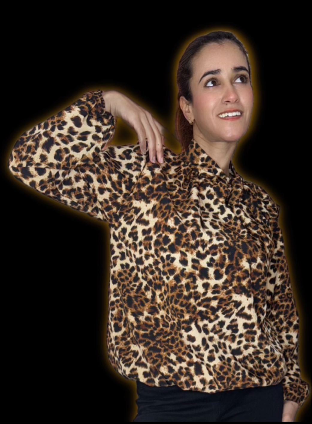 Blouse “Léa” avec Nœud